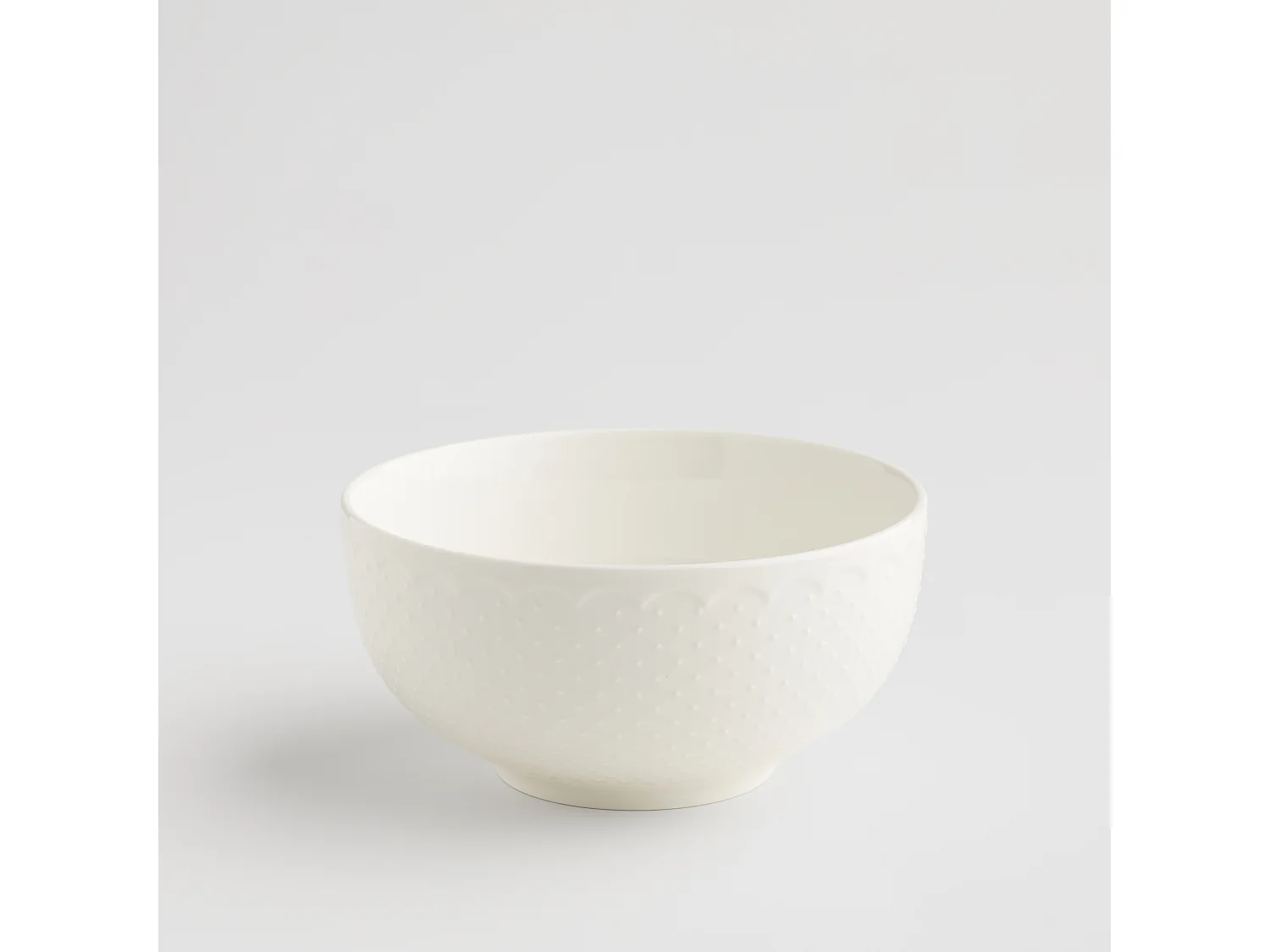 Servierschüssel Aniela mittelweiß 9 x 18 cm