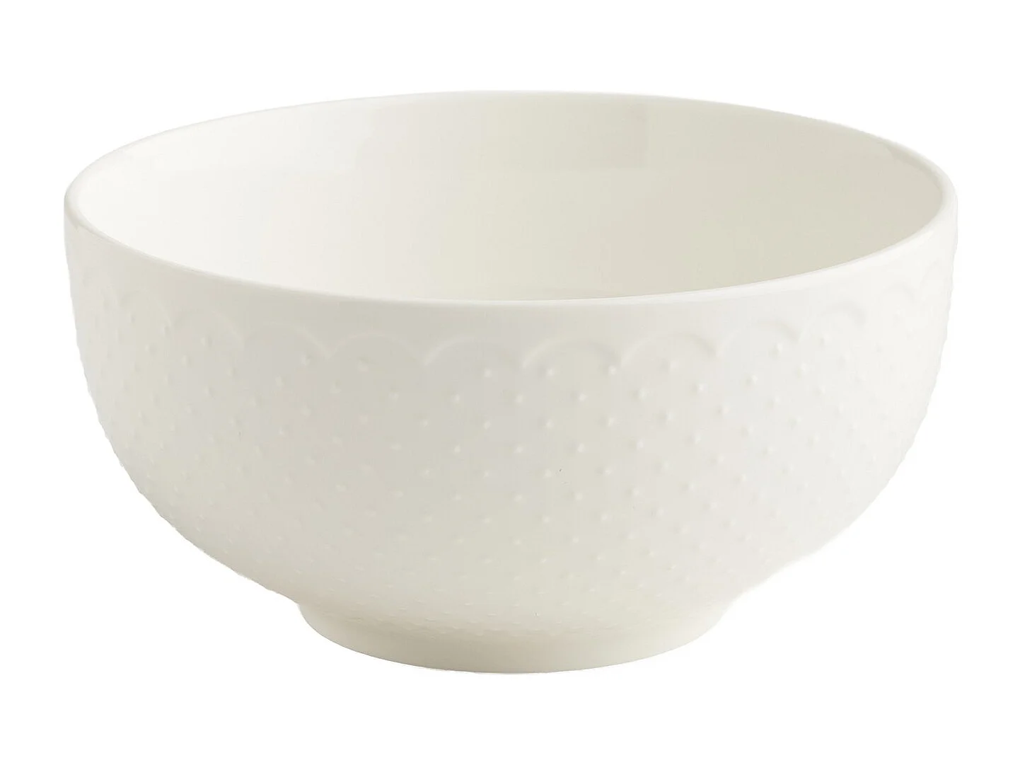 Servierschüssel Aniela mittelweiß 9 x 18 cm