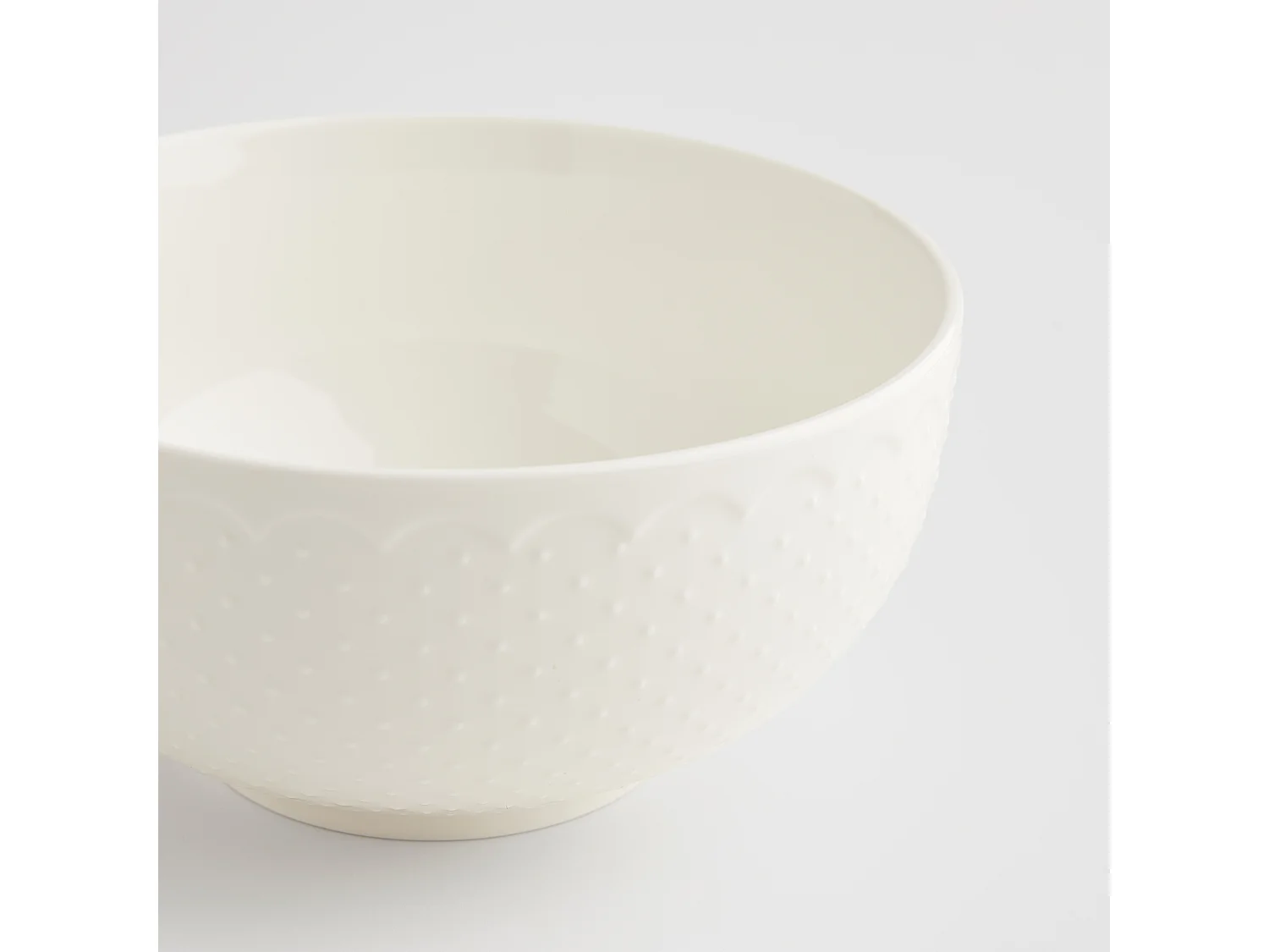 Servierschüssel Aniela mittelweiß 9 x 18 cm