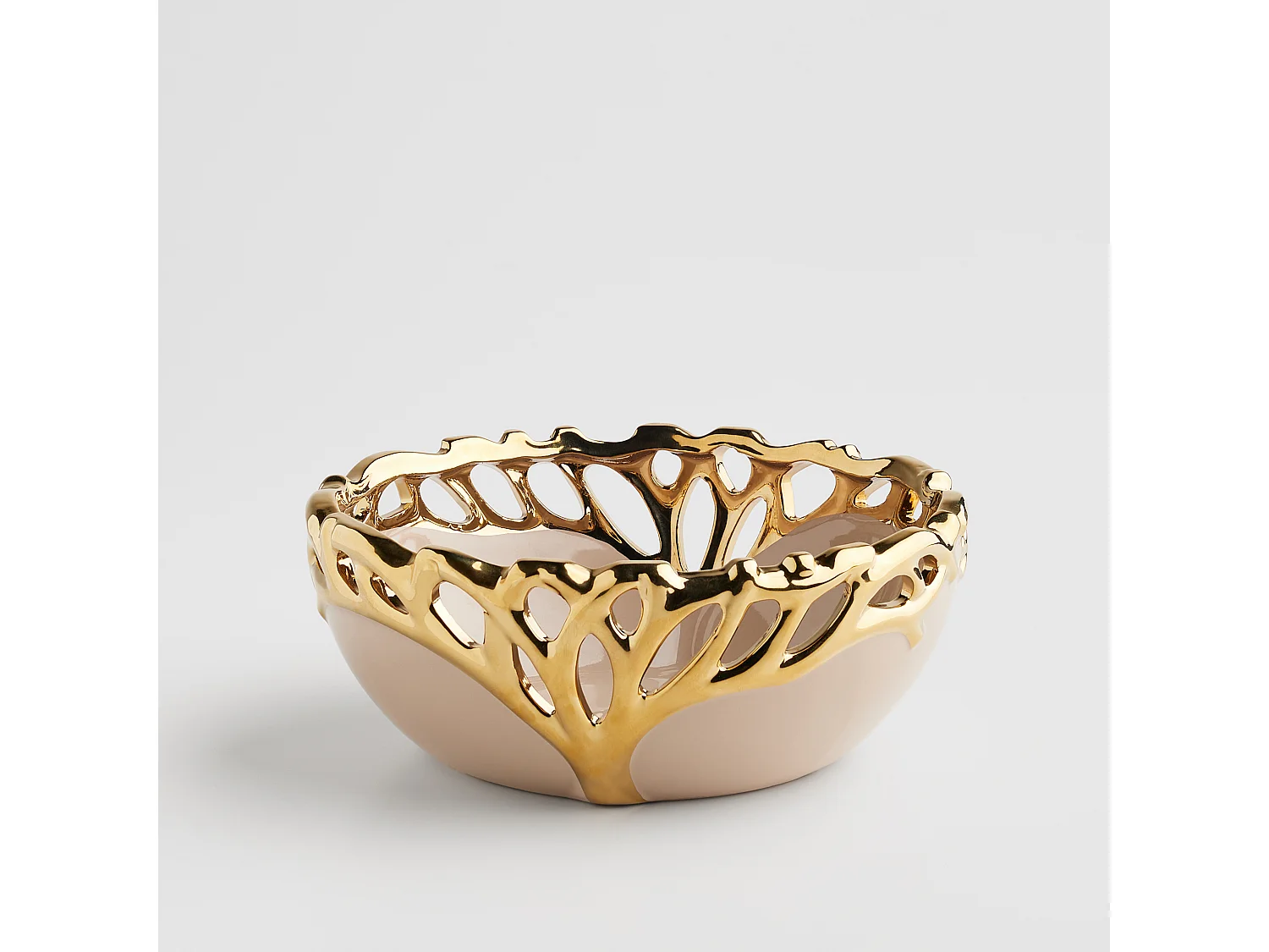 Bol Décoratif Oaktree Beige Moyen 10 x 25