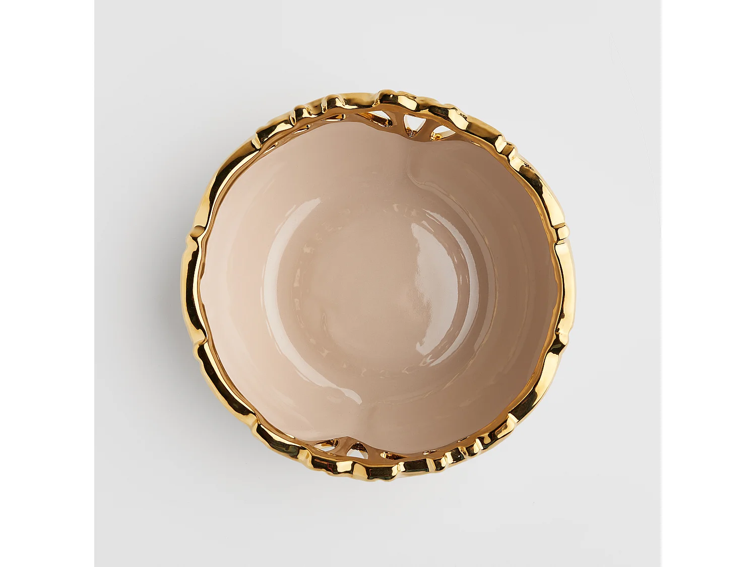 Bol Décoratif Oaktree Beige Moyen 10 x 25