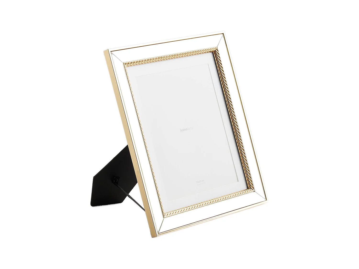Rahmen Clorion Mittleres Gold 36.2 x 1.9 x 31.2 Glas Kunststoff