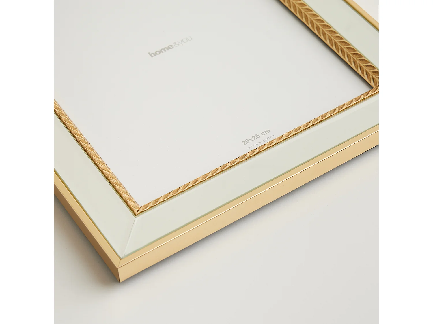 Rahmen Clorion Mittleres Gold 31.5 x 2 x 26.5