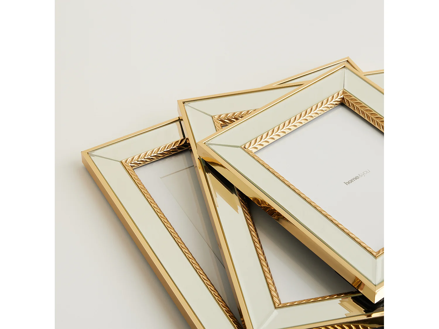 Rahmen Clorion Mittleres Gold 31.5 x 2 x 26.5