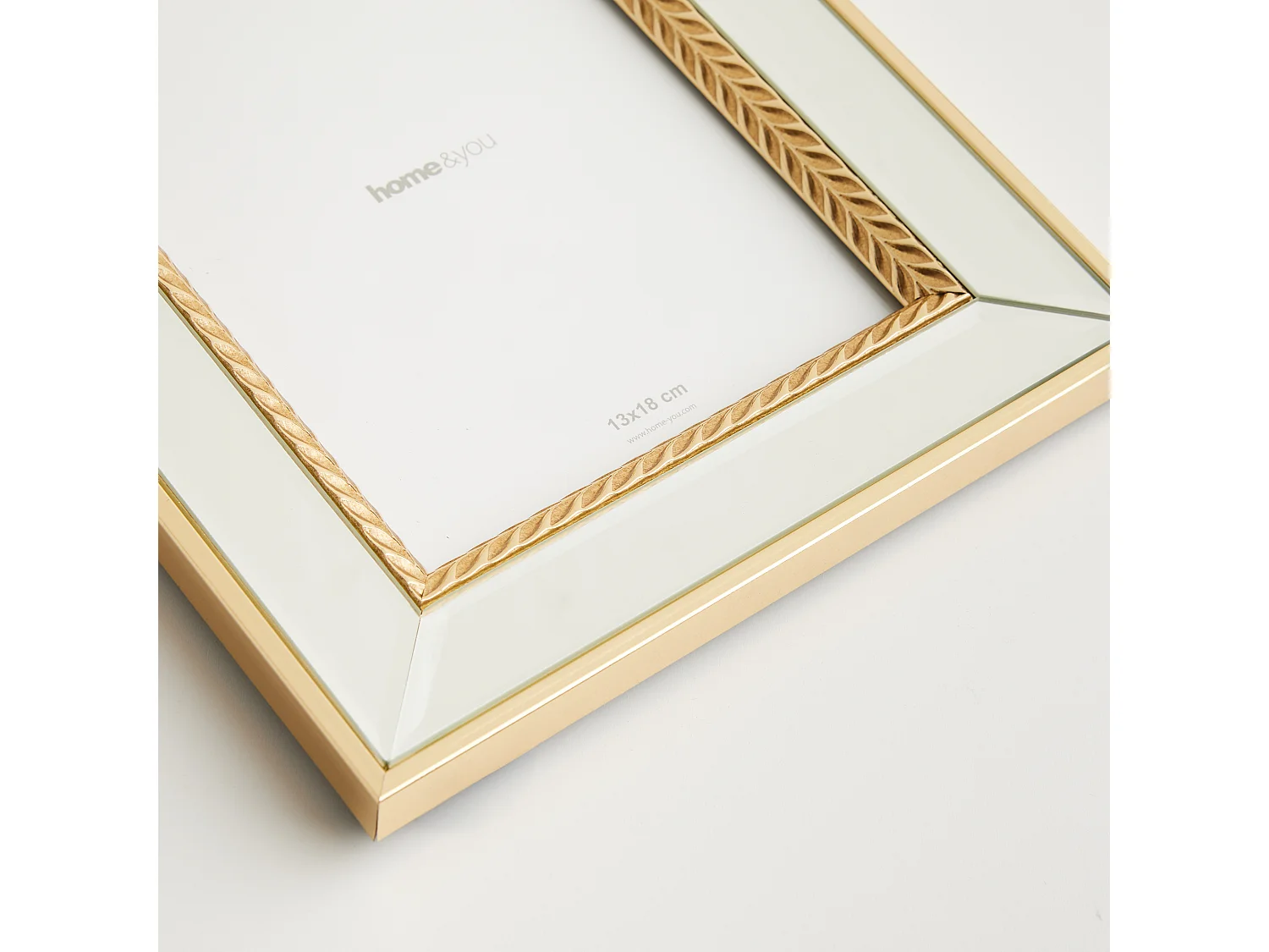 Rahmen Clorion mittleres Gold 24.5x19.5