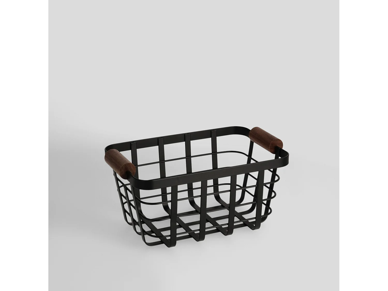 Küchenablagekorb Cantina mittelschwarz 14 x 17 x 26