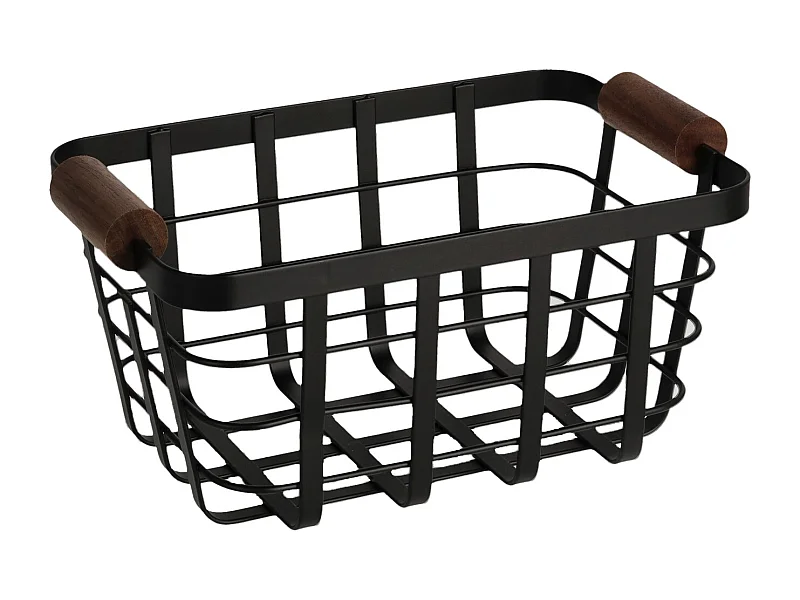 Küchenablagekorb Cantina mittelschwarz 14 x 17 x 26