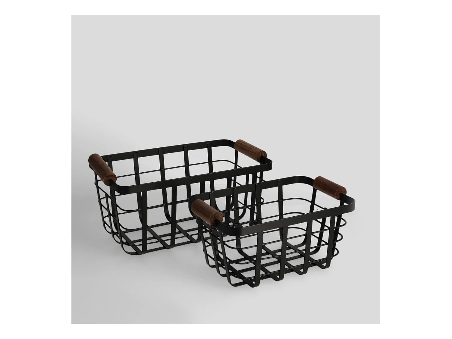 Küchenablagekorb Cantina mittelschwarz 16 x 20.5 x 36