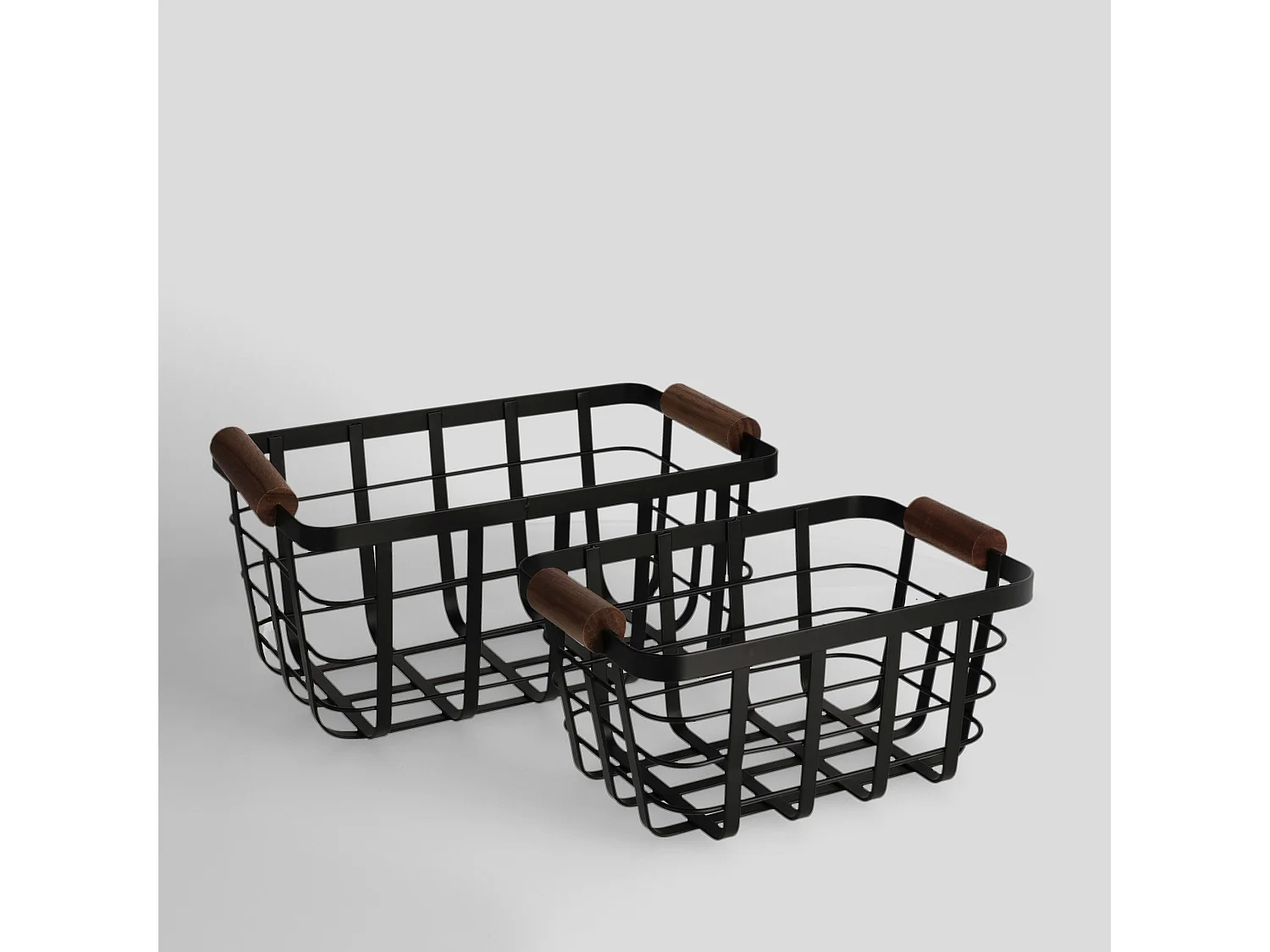 Küchenablagekorb Cantina mittelschwarz 16 x 20.5 x 36