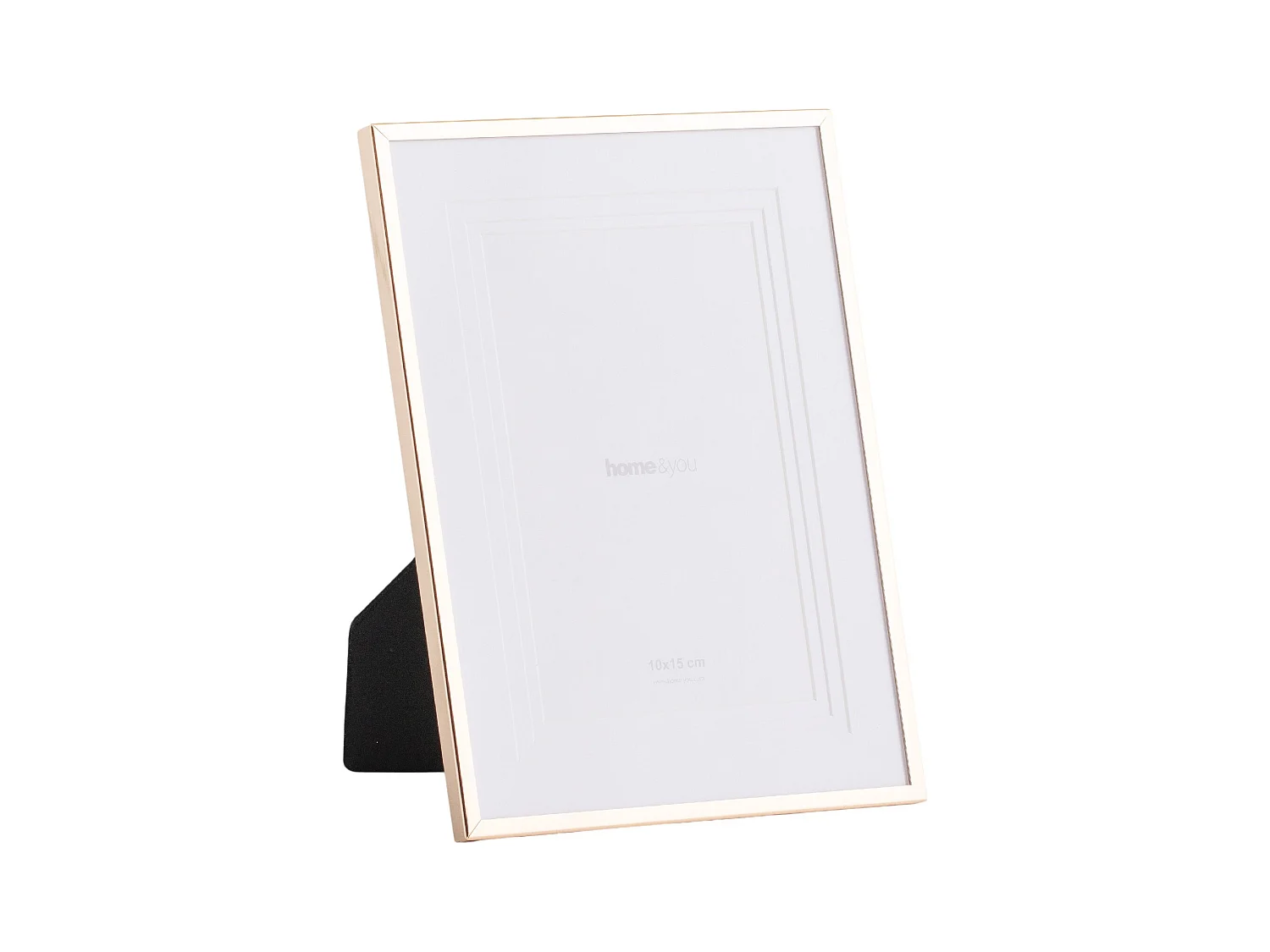 Rahmen Triplos Helles Gold 10x15 cm