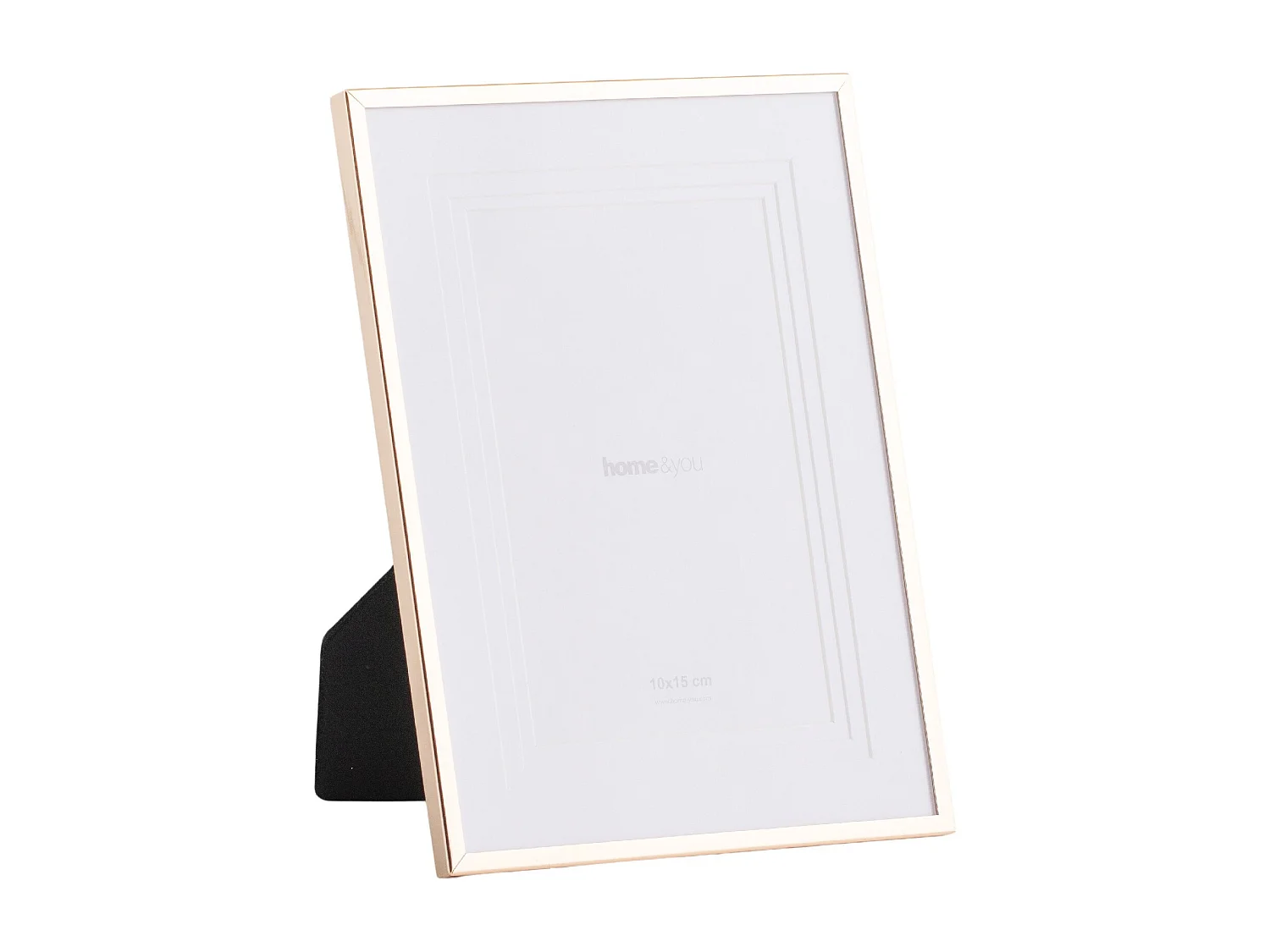 Rahmen Triplos Helles Gold 10x15 cm