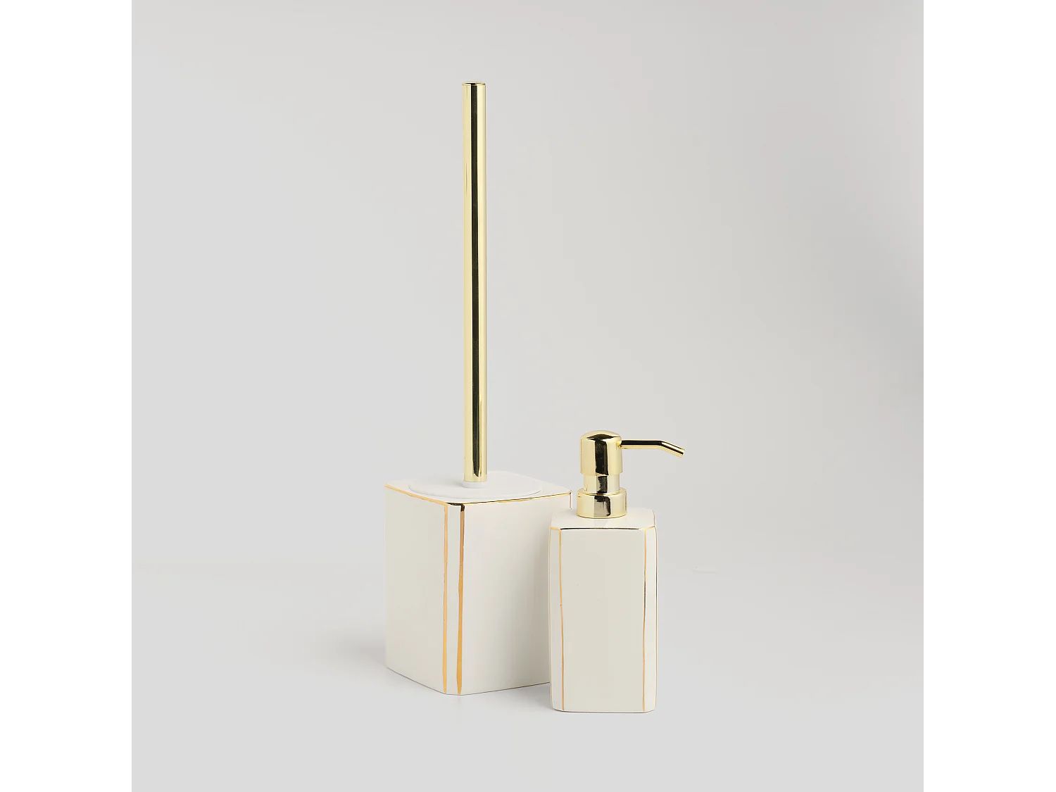 Brosse De Toilette Lorenzo Blanc Moyen 40 x 11 x 11