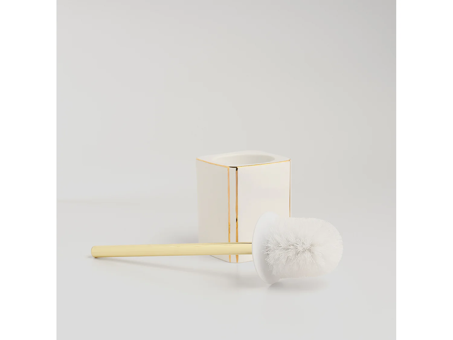 Brosse De Toilette Lorenzo Blanc Moyen 40 x 11 x 11