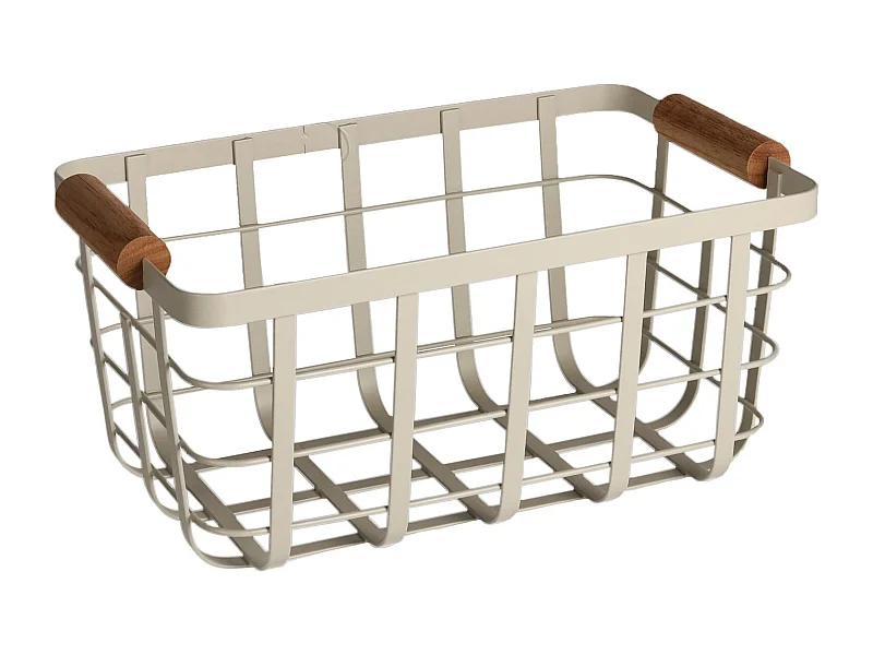 Küchenablagekorb Cantina mittelweiß 15.2 x 20.5 x 33.5