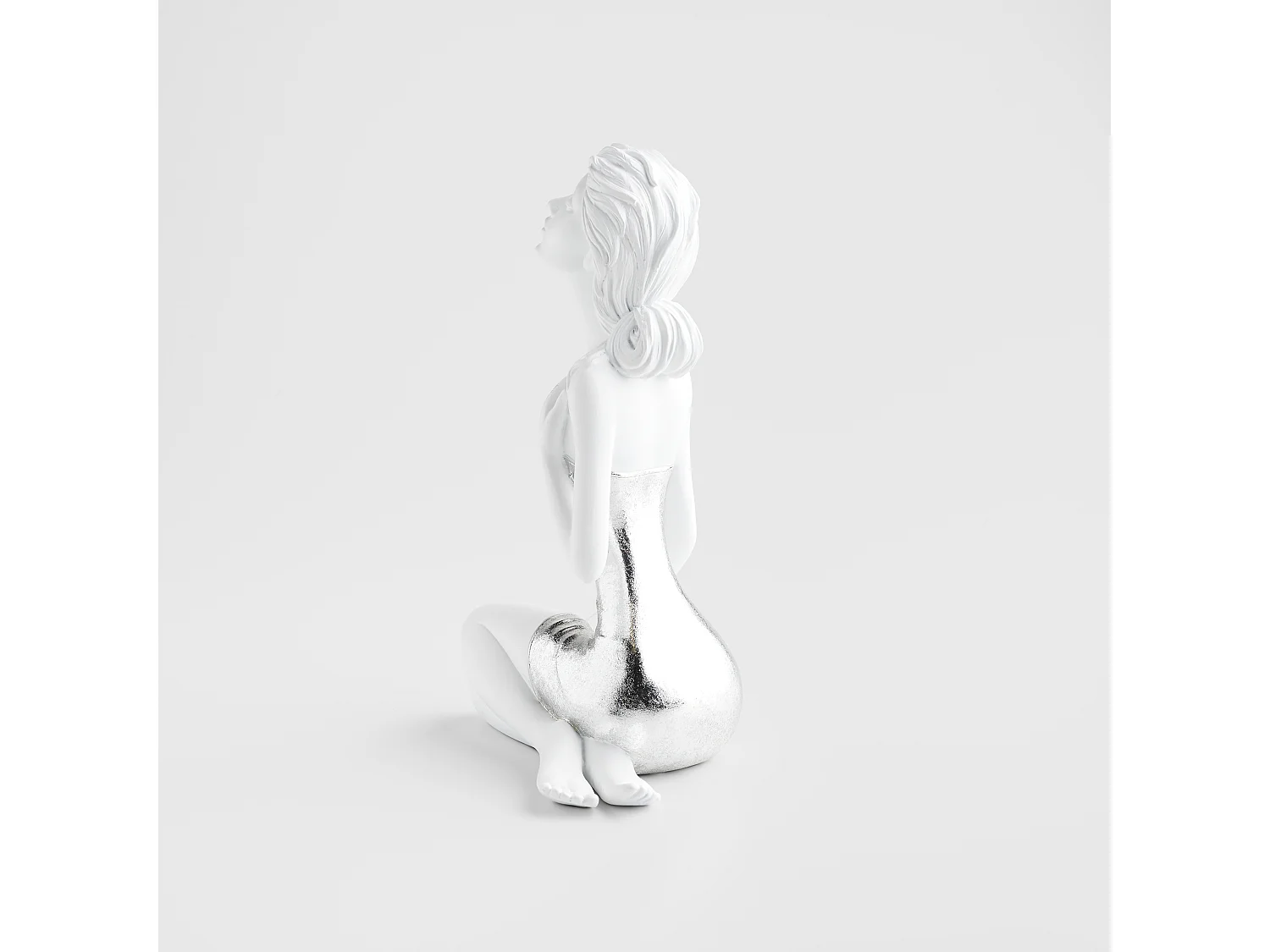 Dekofigur Dahlia Mittelsilber 32x14.5x20