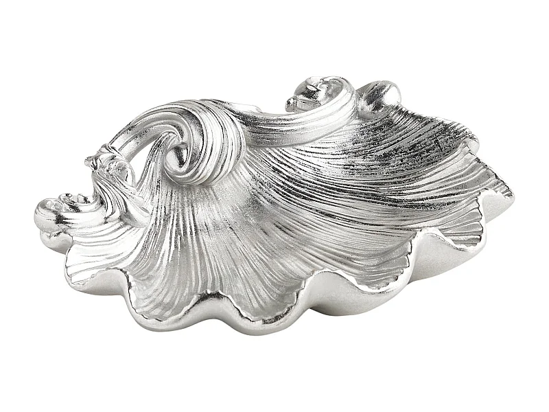 Dekorative Platte Conchiglia Mittelsilber 5.5 x 20.5 x 24