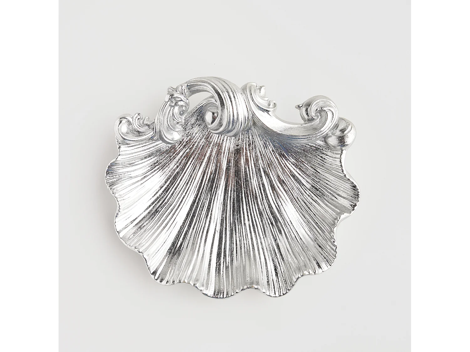 Dekorative Platte Conchiglia Mittelsilber 5.5 x 20.5 x 24