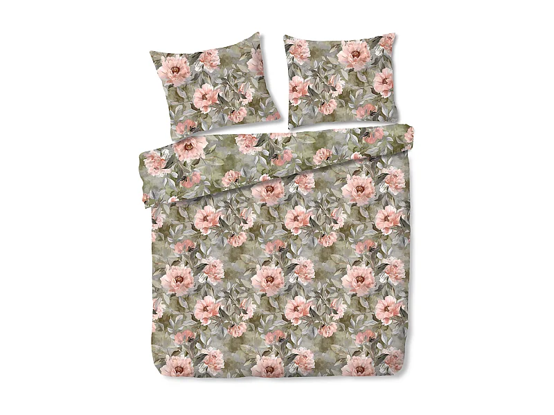 Bettwäsche Dalesso Mikrofaser mittelgrün 200 x 220