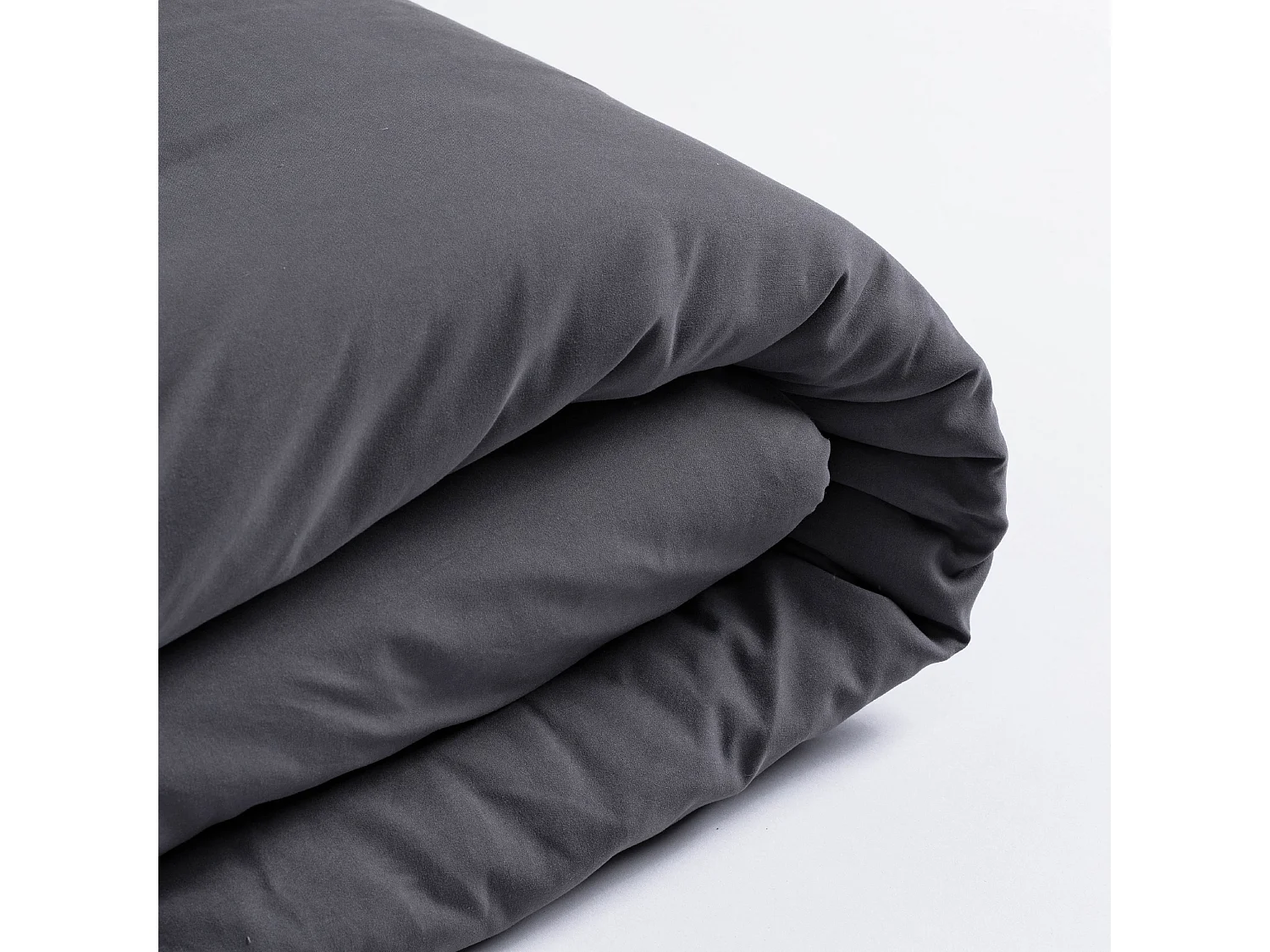 Mikrofaser-Bettwäsche Micros Dunkelgrau 200x220