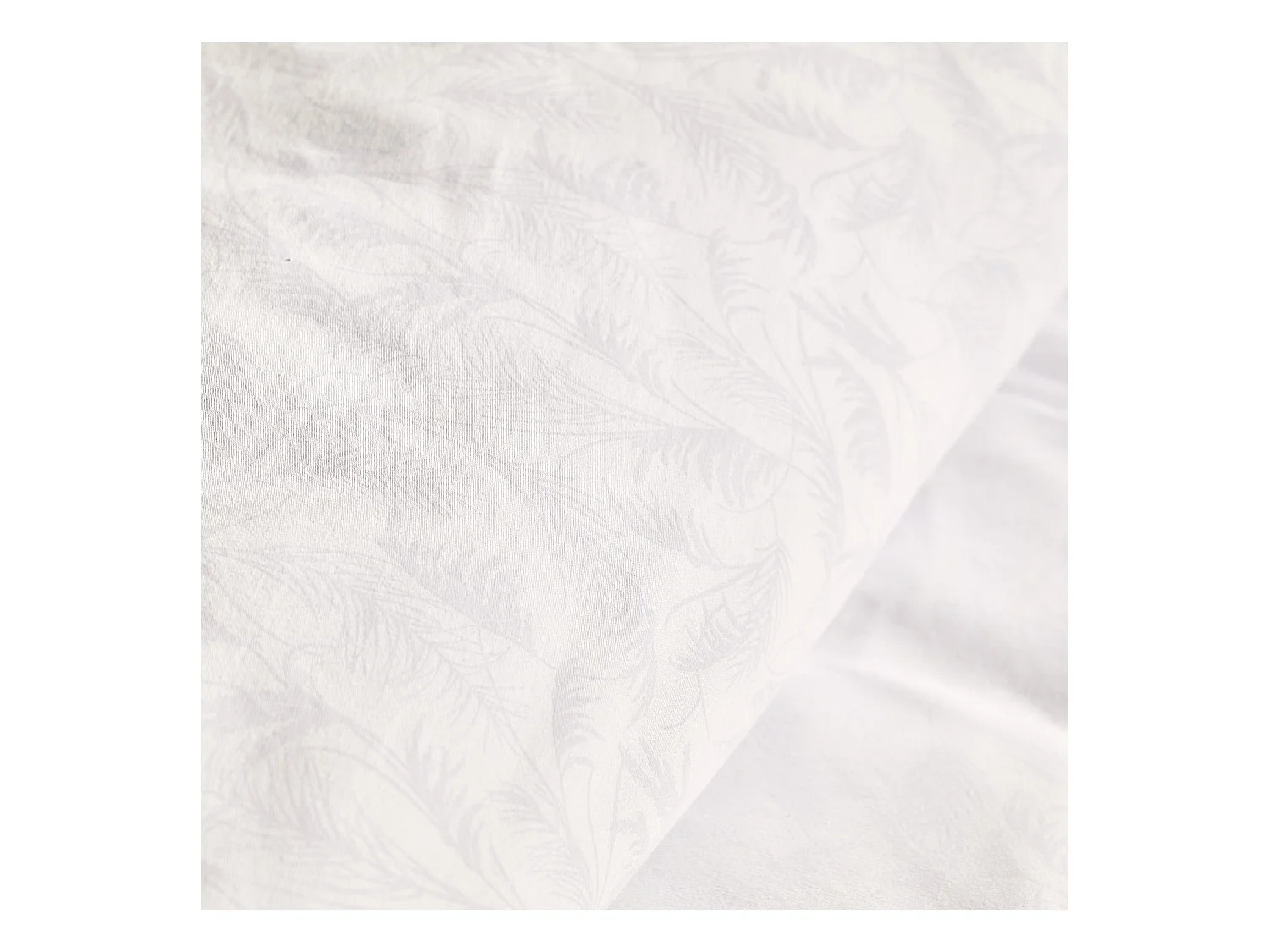 Parure de lit Lorianna blanc moyen satin de coton 160 x 200