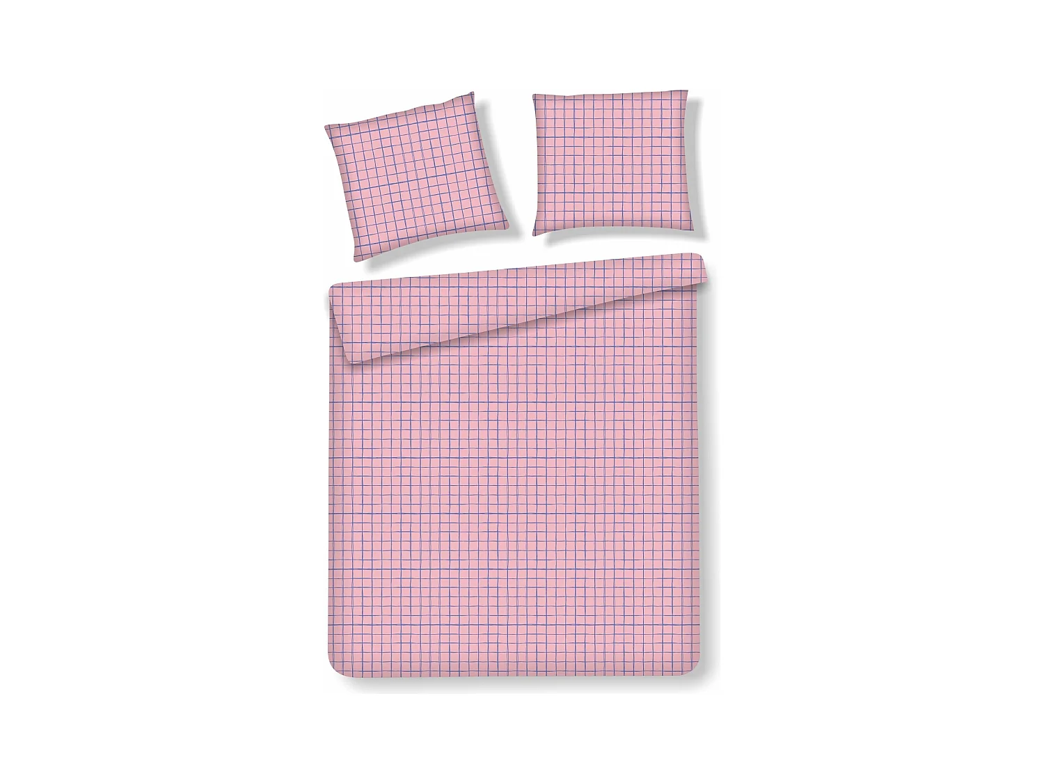 Parure de lit Silecio Rose Coton 200 x 220