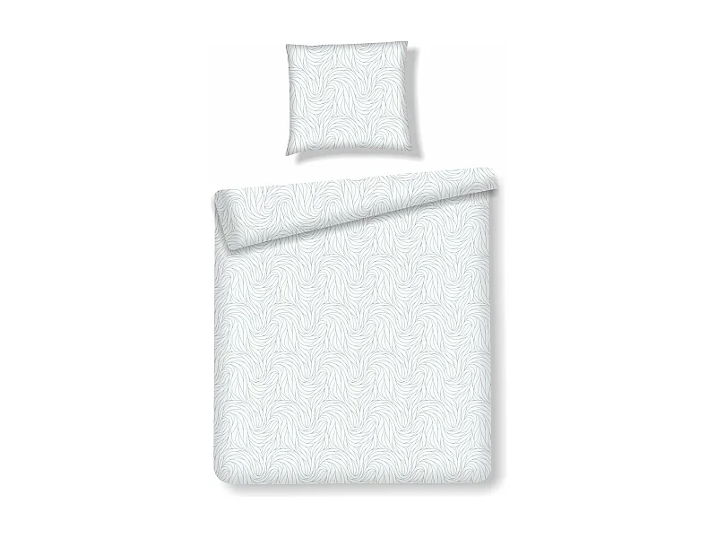 Bettwäsche Linguine Hellgrau 140x200