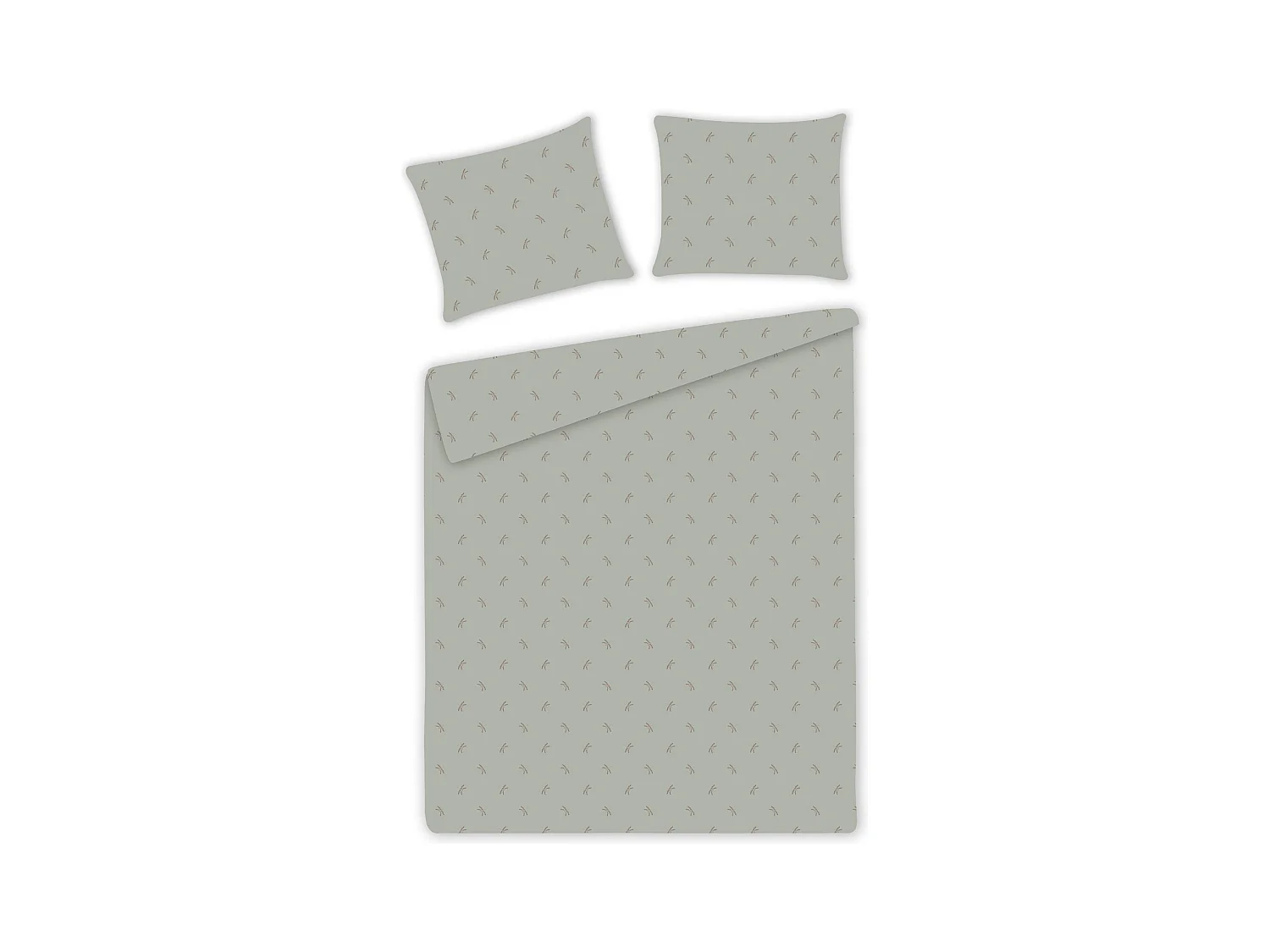 Parure de lit Mojli vert clair coton 200 x 220