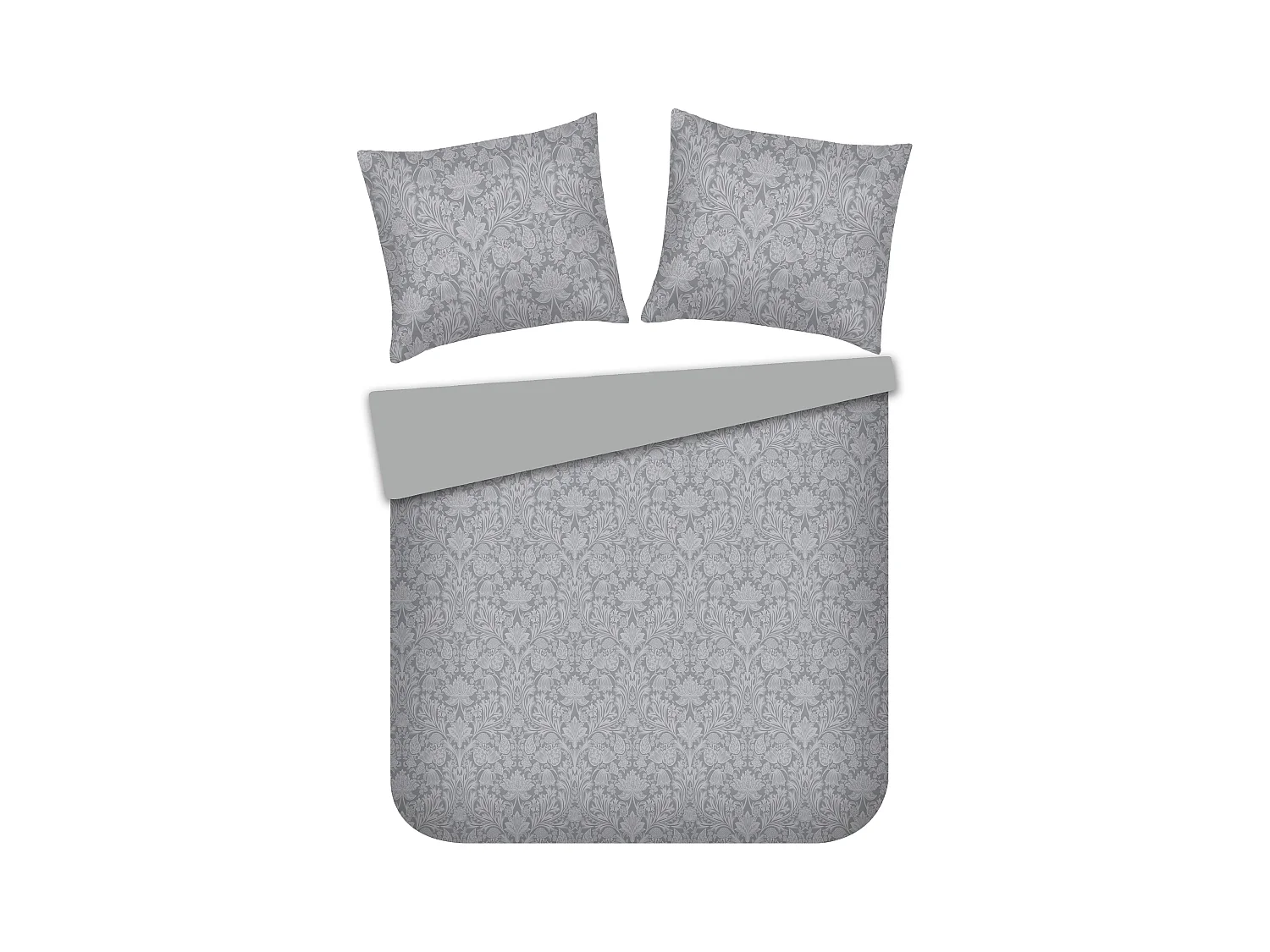 Parure de lit Diamir Gris Moyen Coton 160x200