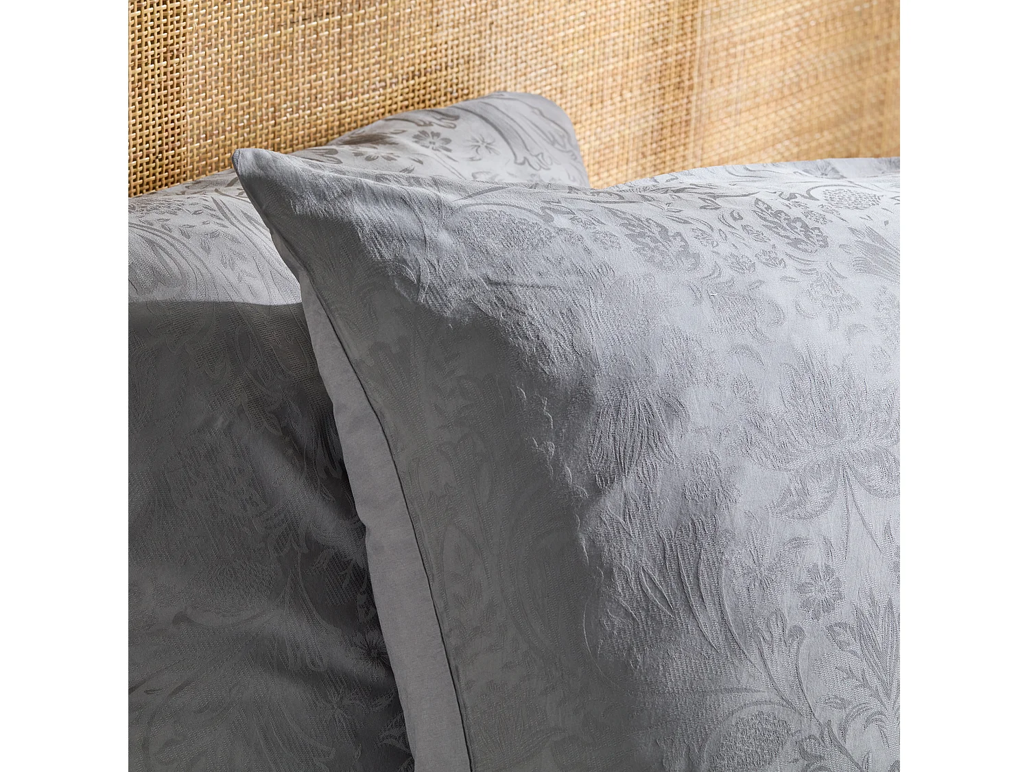 Parure de lit Diamir Gris Moyen Coton 160x200