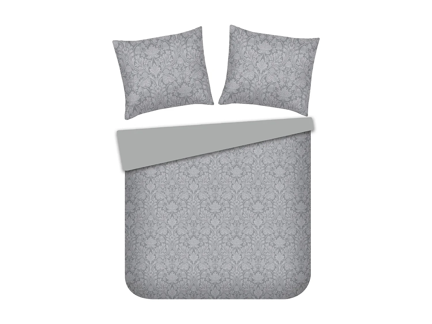 Parure de lit Diamir Gris Moyen Coton 160x200