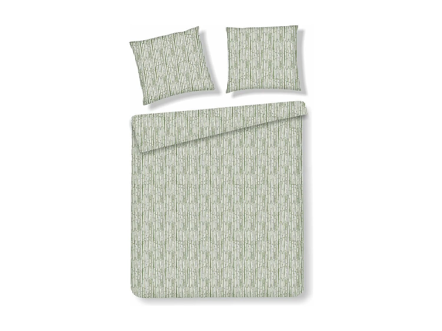 Parure de lit Elegance Vert Coton 200 x 220