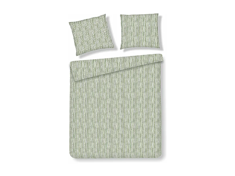 Parure de lit Elegance Vert Coton 200 x 220
