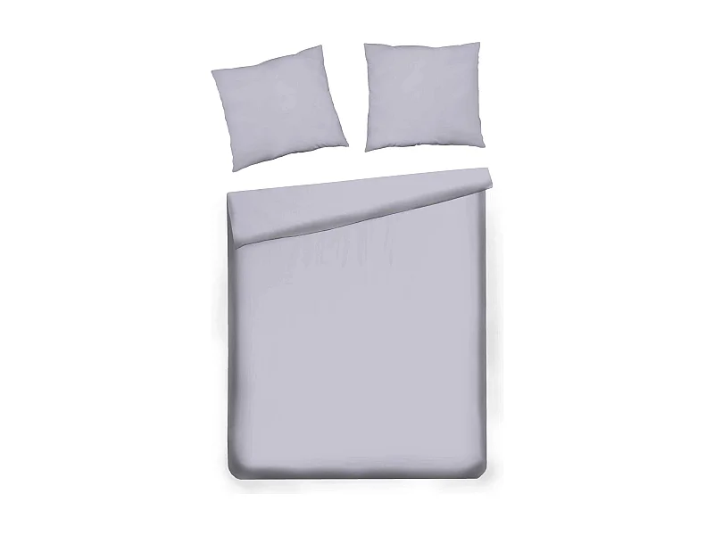 Bettwäsche Satinette Hellgrau 160 x 200 cm