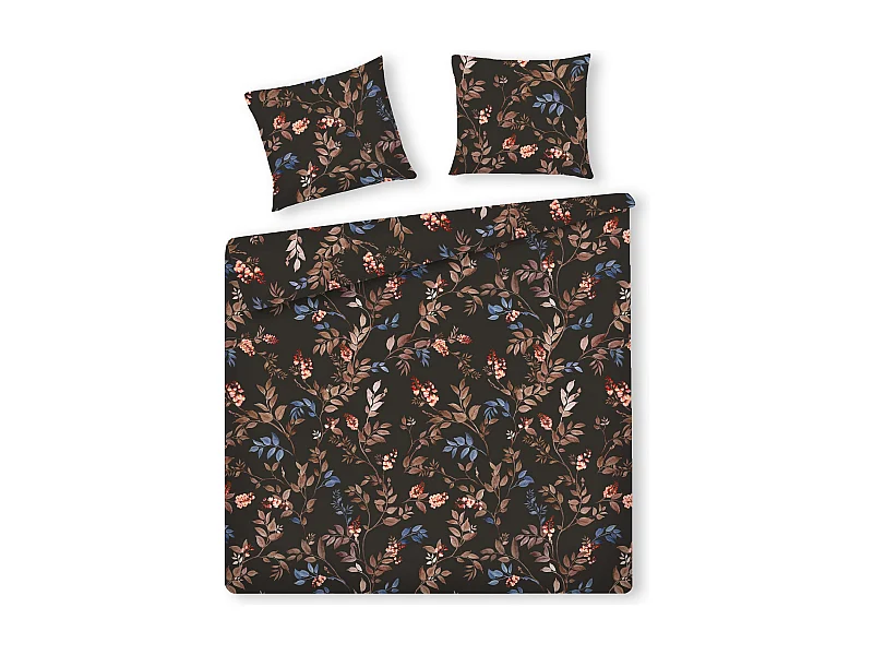 Bettwäsche Carmina Dunkelbraun 200 x 220