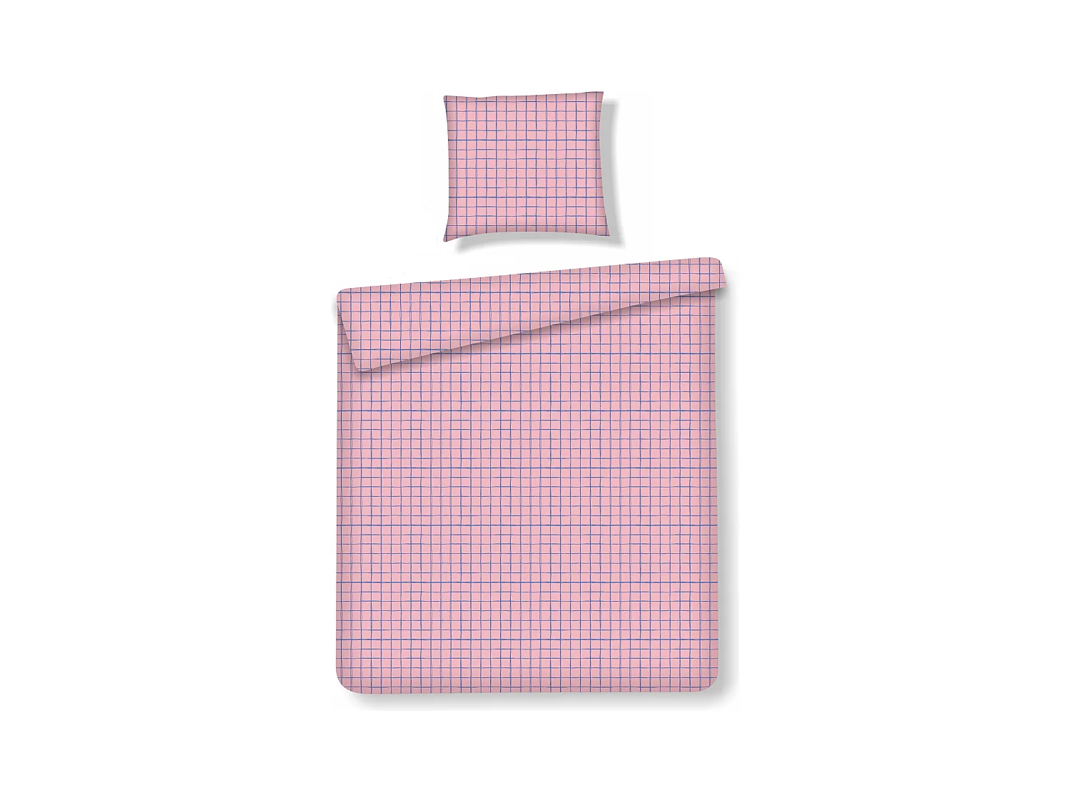 Parure de lit Silecio Rose Moyen Coton 140x200