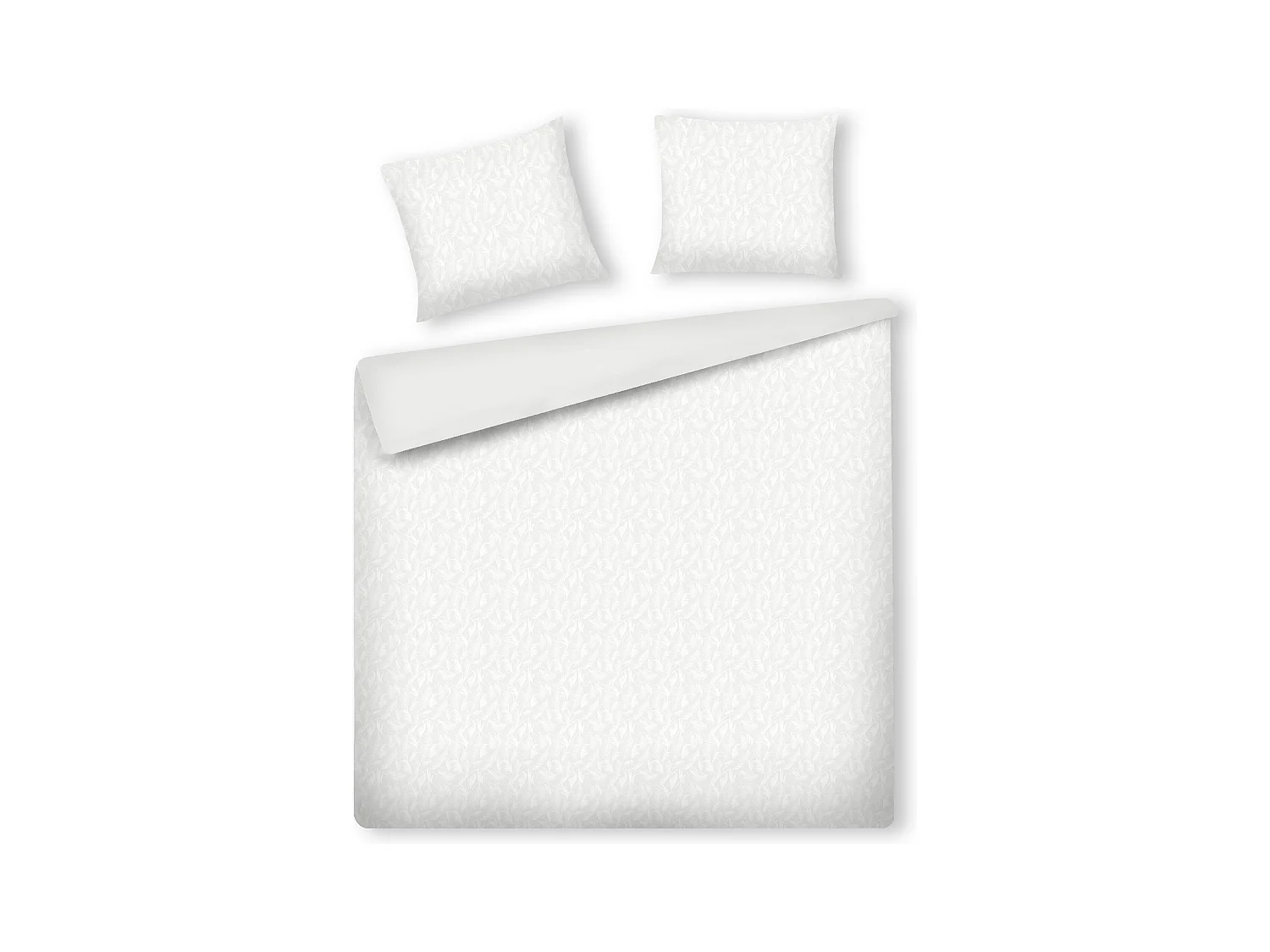 Parure de lit Lorianna Blanc Satin de Coton 200x220