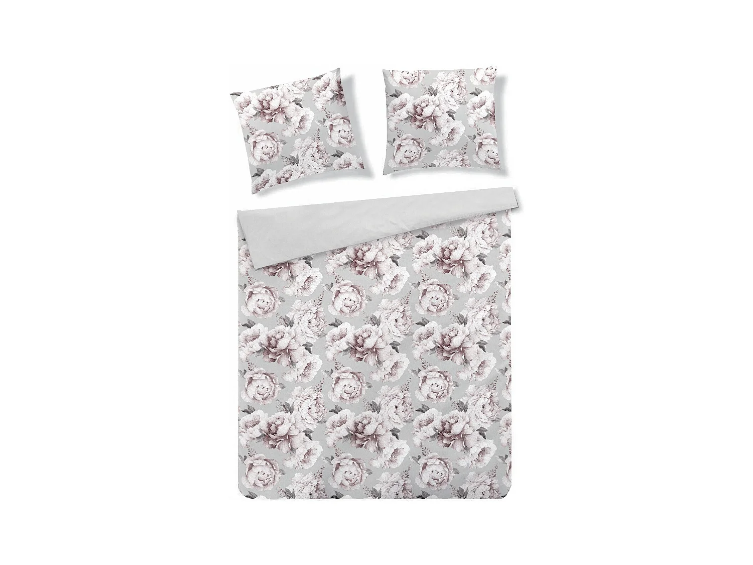 Parure de lit Paliora Gris Clair Microfibre 160 x 200