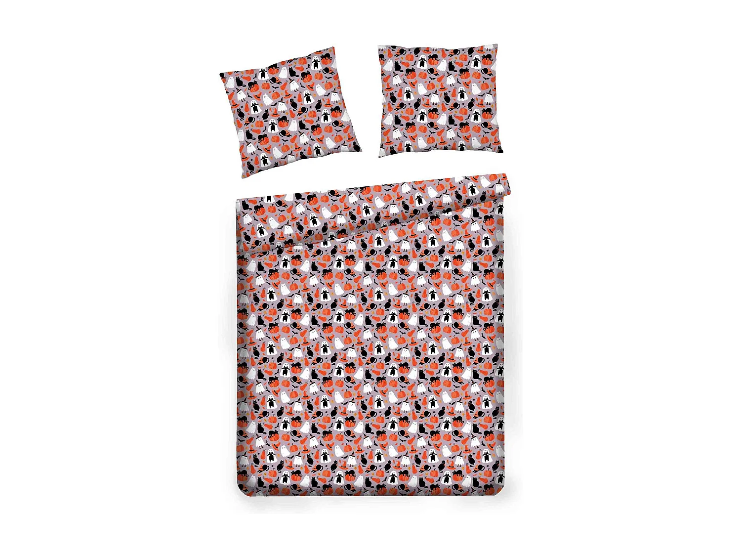 Bettwäsche Felini mittel mehrfarbig 160 x 220 cm