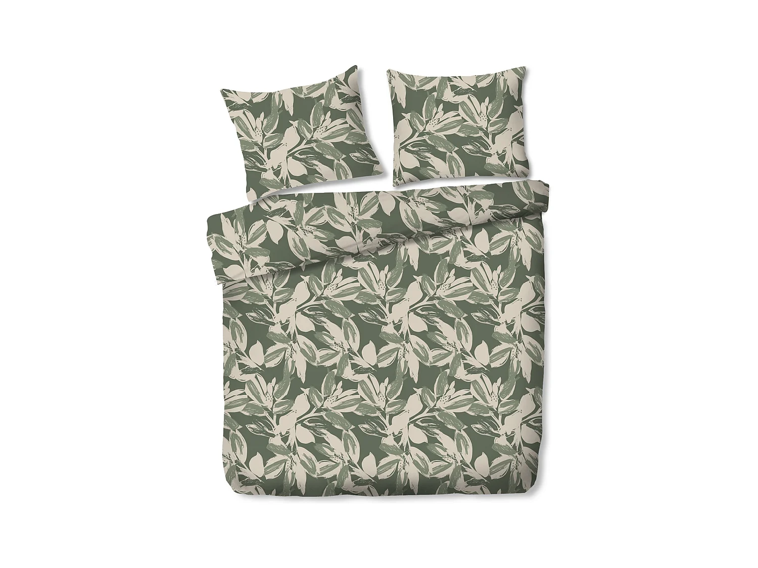 Parure de lit Remaro Vert Moyen Microfibre 160 x 200