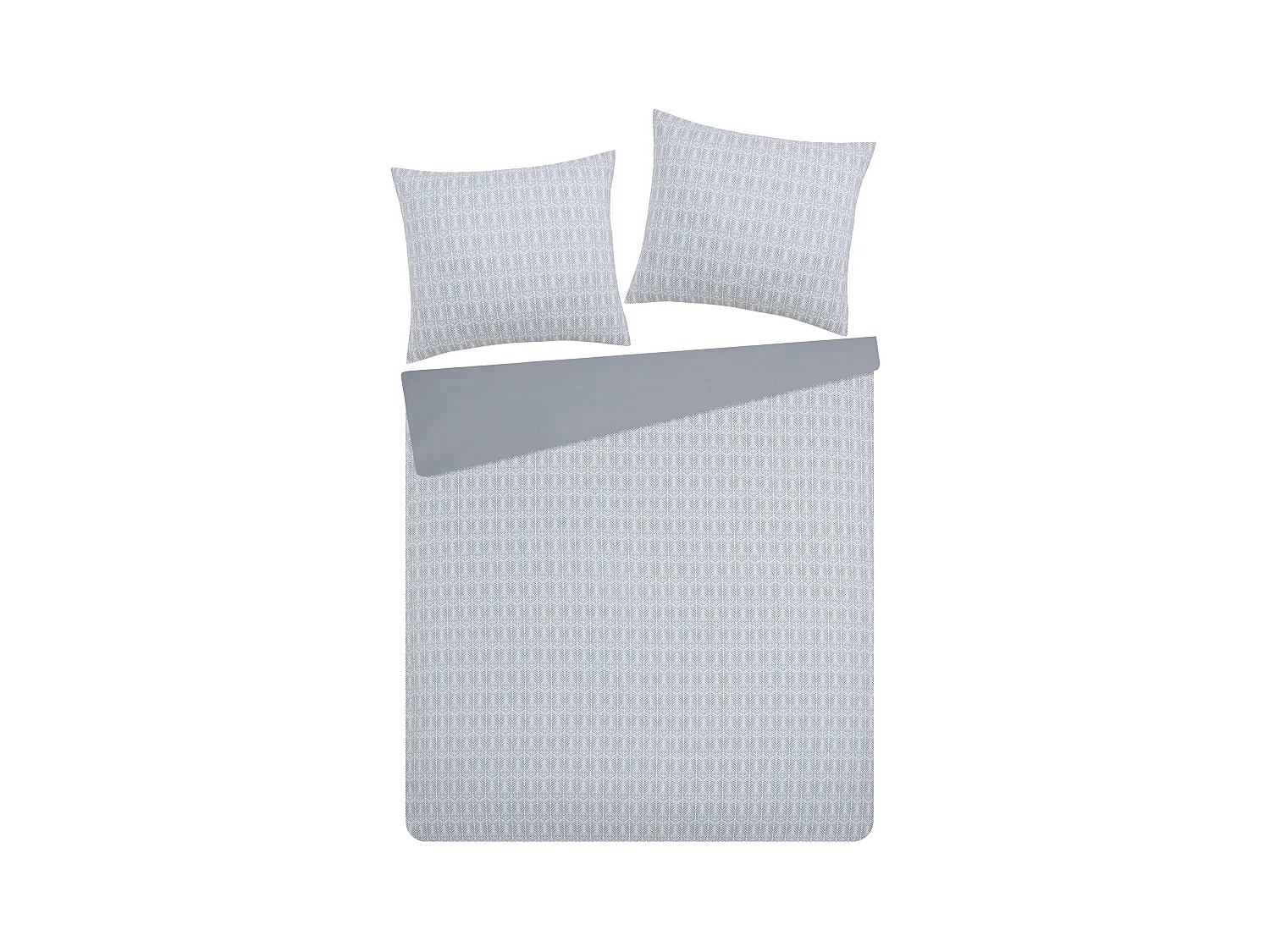 Parure de lit Ariess gris moyen microfibre 200x220