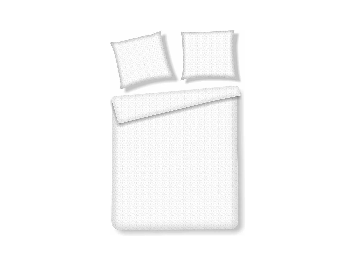 Parure de lit Virelli Gris Clair Coton 200x220