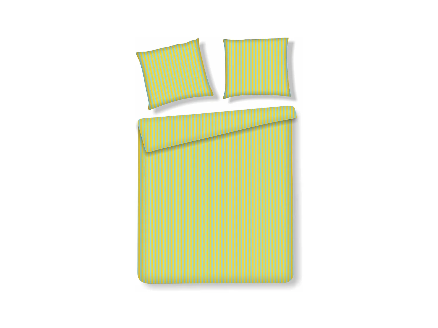 Parure de lit Kari Jaune Moyen Coton 200x220