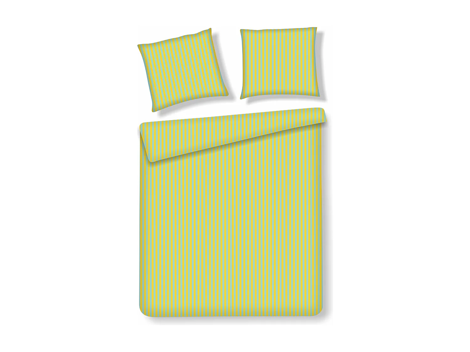 Parure de lit Kari Jaune Moyen Coton 200x220