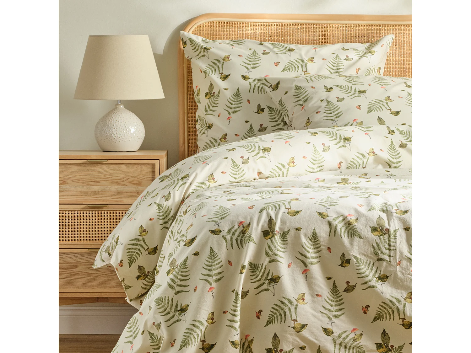 Bettwäsche Shroomsis 200x220 Beige