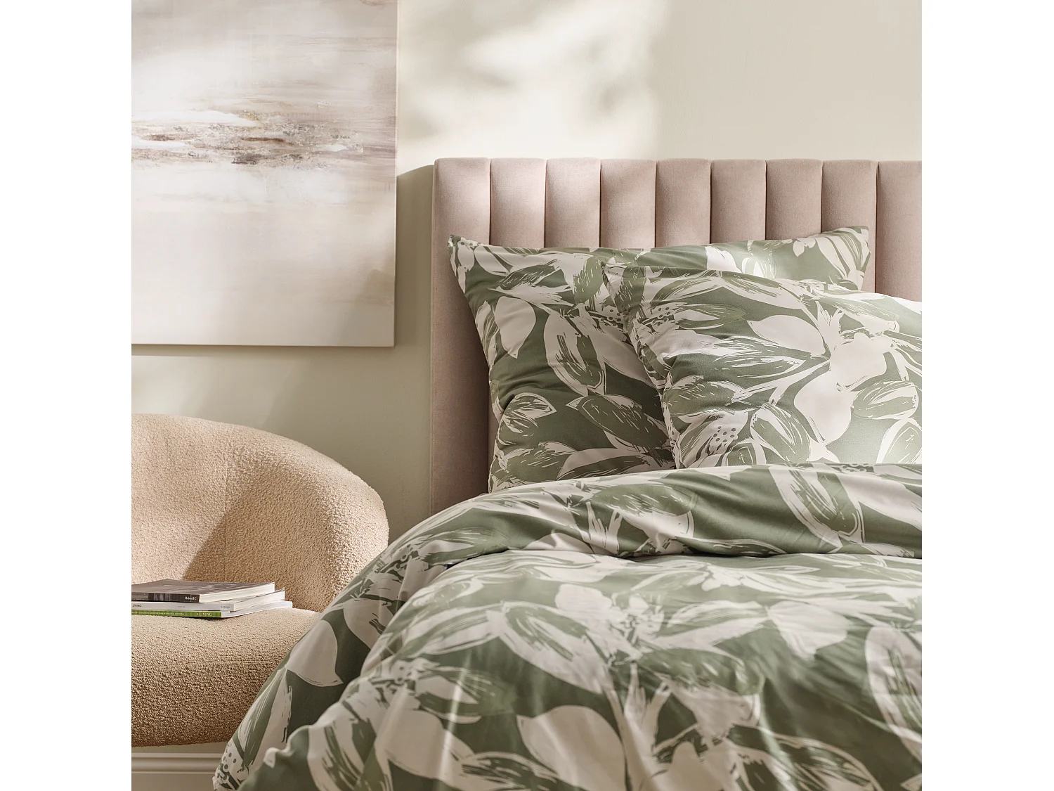 Parure de lit Remaro Vert Microfibre 200x220