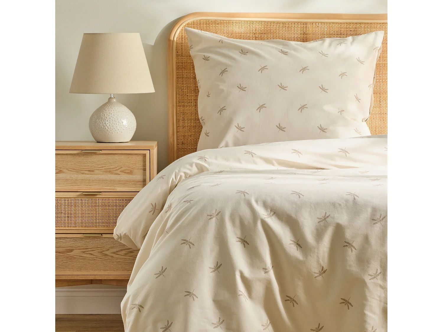 Parure de lit Mojli Beige Moyen Coton 140x200