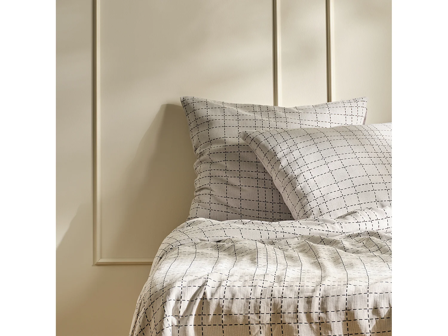 Parure de lit Sirana Gris Clair Jacquard 160x200