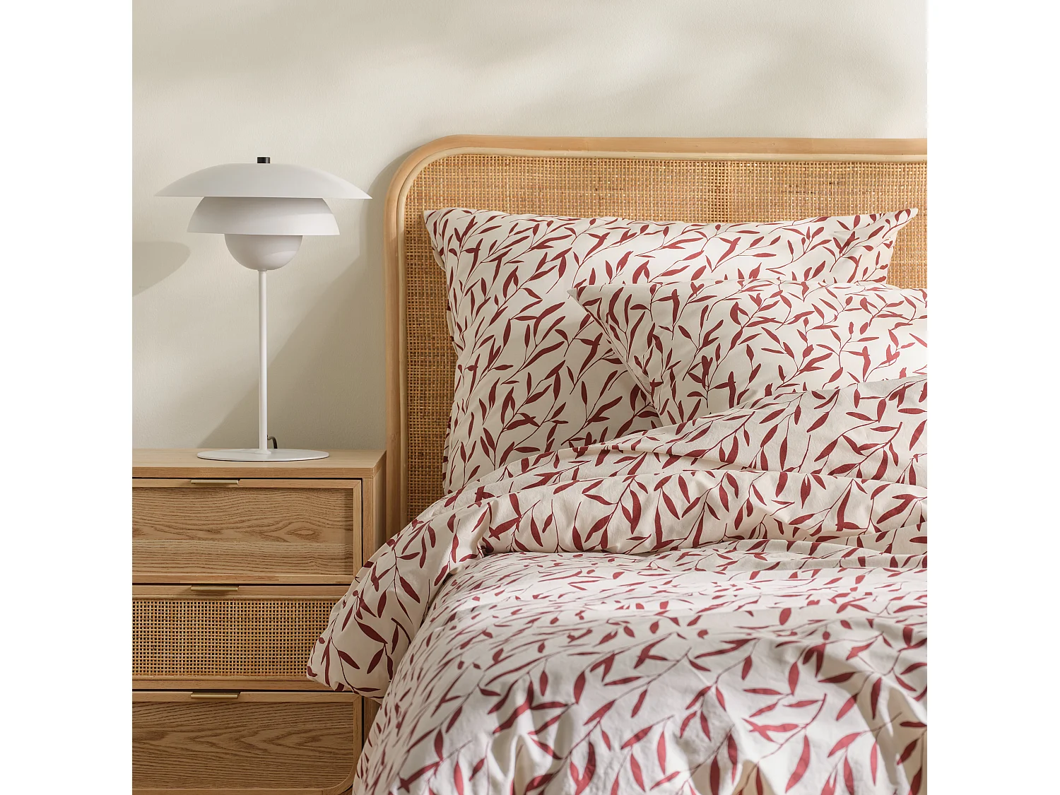 Parure de lit Alisora Beige Clair Coton 200x220