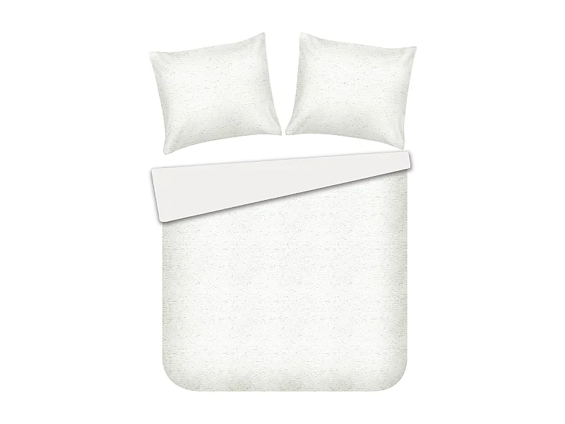 Parure de lit Kompsos Blanc Coton 160x200