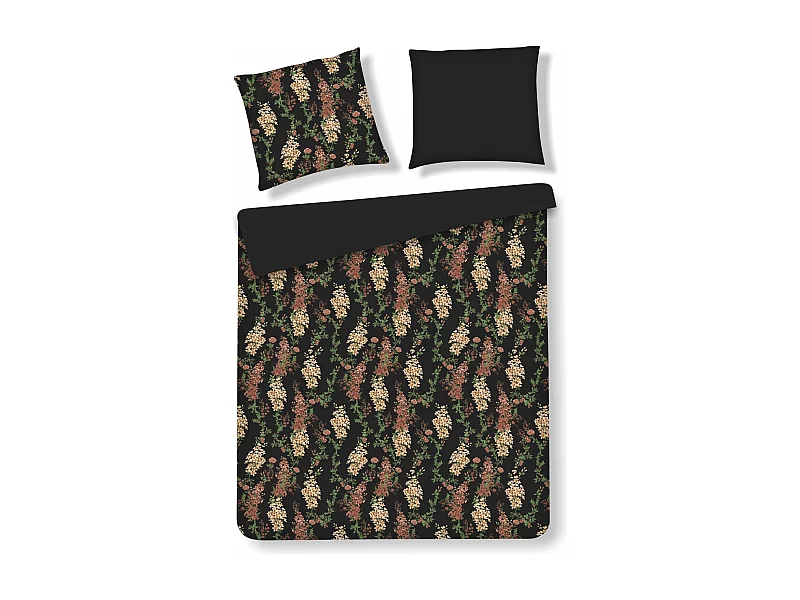 Bettwäsche Androma 160 x 200 Mittelschwarz